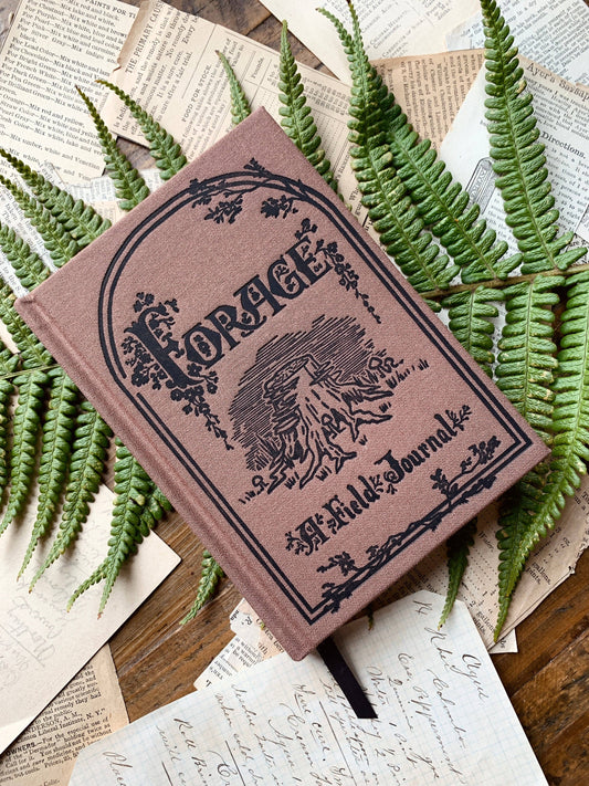 Foraging A6 field journal, 120gsm white paper