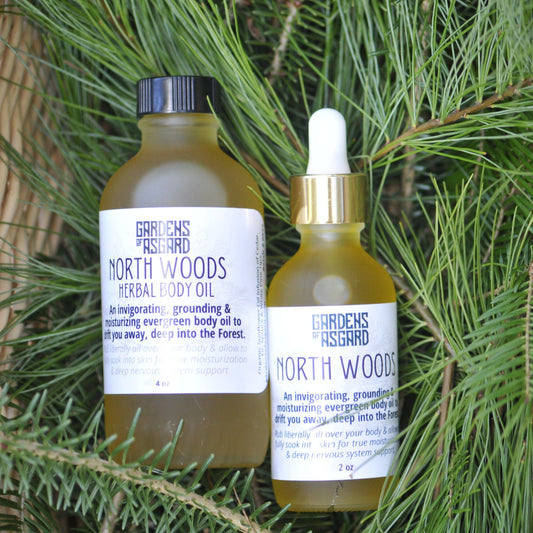 NORTH WOODS:: Herbal Infused Body Oil: 2oz